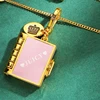 Fashion Luxury Openeable Flip Page Book Pendant Necklace for Women Keychain Pendant Elegant Party Jewelry Valentine's Day Gift 2