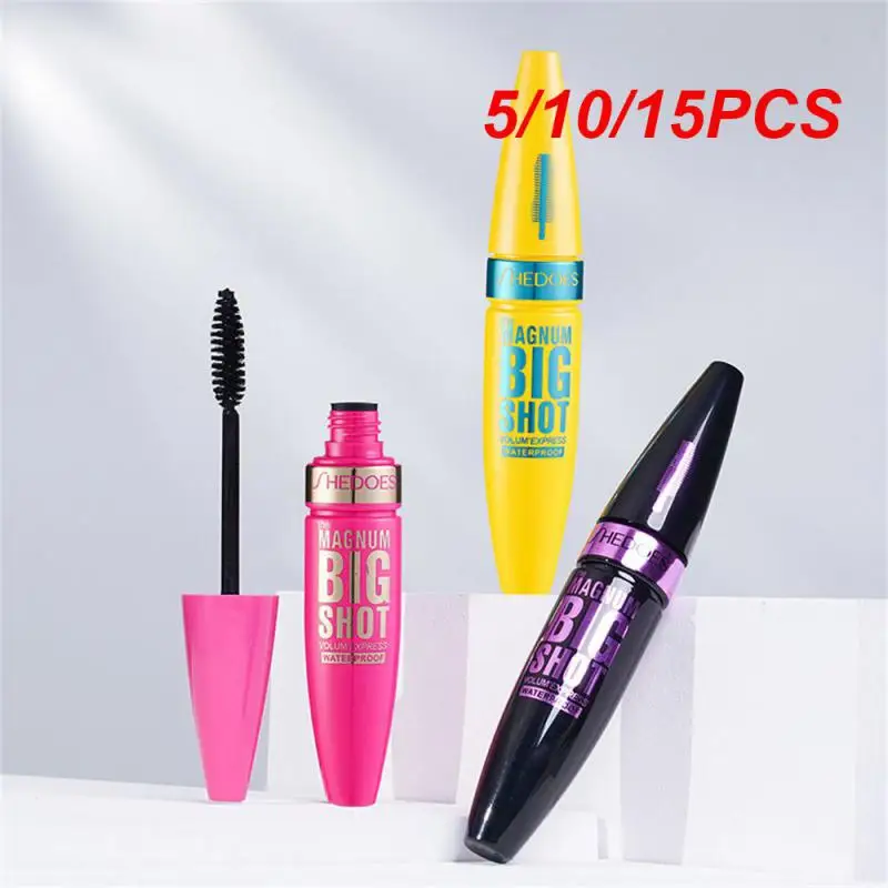 

5/10/15PCS Dense Elongated Mascara Waterproof And Sweat Resistant Normal Specification Eye Makeup Eye Black