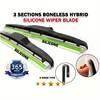 Three Stage Car Wiper Universal Mute Durable High Quality Multi Size Windshield Delicate Rubber Wiper Auto Parts 1PC 1