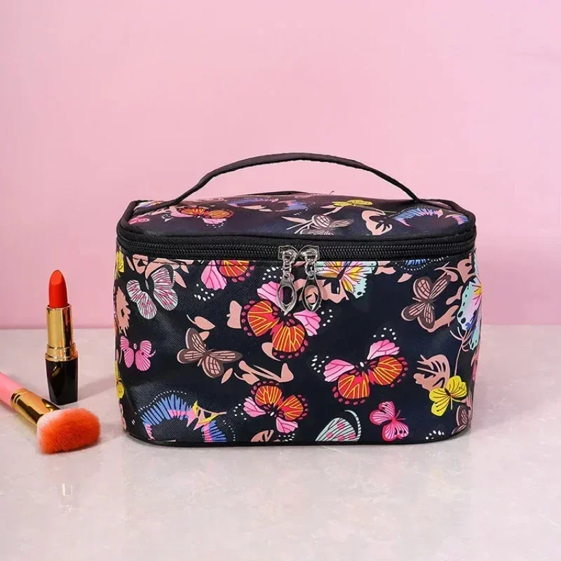 Fashion Printing Butterfly Cosmetic Bag Large Capacity Portable Travel Wash Toiletry Storage Bag Ladies Manicure Tools Handbag 4