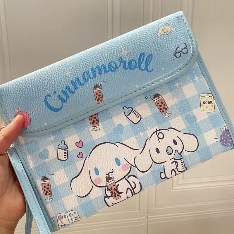 Anime Wallet Purse Sanrio Cartoon Hello Kitty Kuromi My Melody Multifunctional Id Storage Bag Fold Versatile Girl Gifts