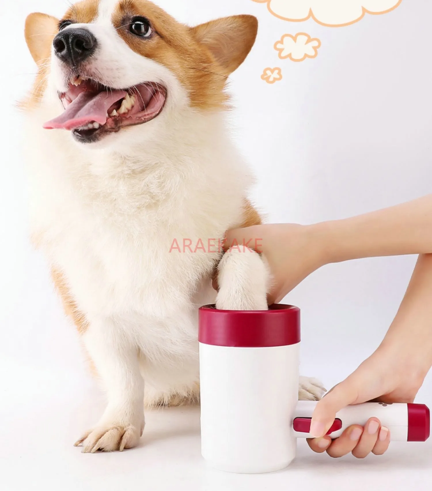 Automatic foot washing cup for pet dogs, foot washing machine for dogs and cats, paw cleaning tool dogs, paw cleaning,