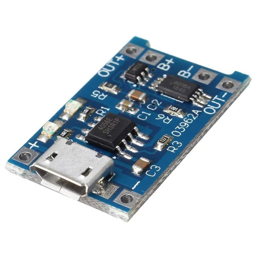10Pcs 5V 1A 18650 Lithium Battery Charging Board TP4056 Lithium Battery Charging Board -USB Charge Module