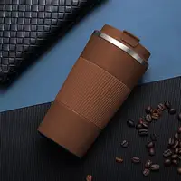 Leak-proof Coffee Cup with Lid 380ml Coffee Tumbler Stainless Steel Insulated Coffee Travel Mug with Leakproof for Hot for Men 2