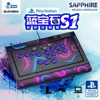 QANBA SAPPHIRE S1 Leverless Controller Arcade Game Controller Fightstick  For PC/ PS4 / PS5/Steam (Fighting Stick)