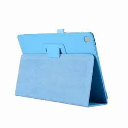 Retro Folding Stand PU Leather Smart Cover (Sky blue)