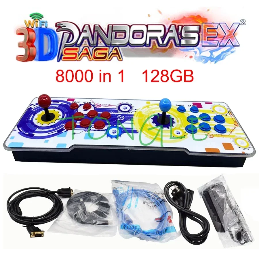 Newest Pandora 3D WIFI EX SAGA Box 128GB 8000 / 10888 In 1