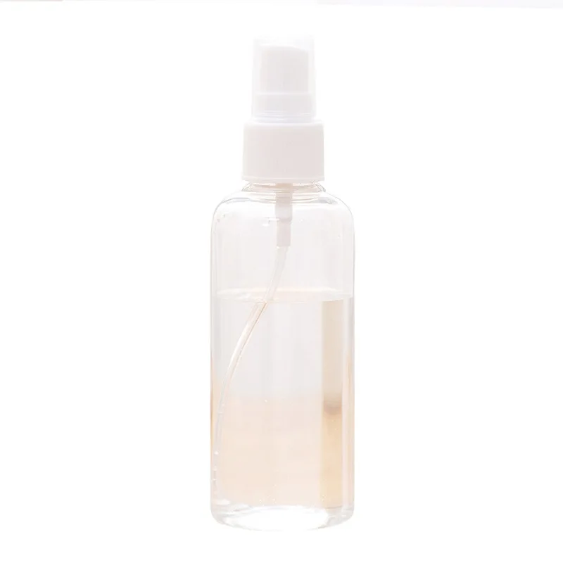투명 플라스틱 스프레이 병, 휴대용 빈 향수 용기, 리필 가능한 PET 여행 병 세트, 30, 50, 100ml, 10, 20, 50 개