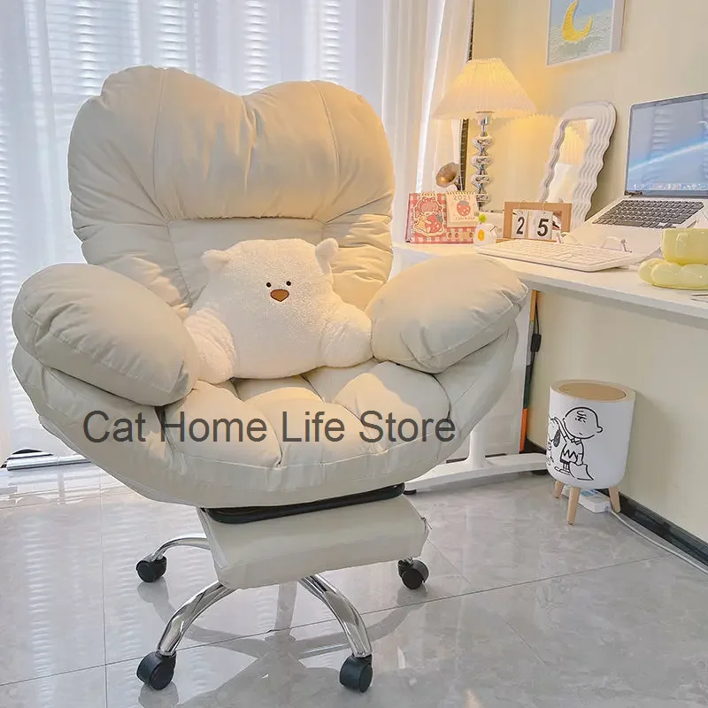 Lazy Computer Sofa Chair Home Comfortable Sedentary Backrest Desk Chair Anchor Live Chair Bedroom Lazy Chair