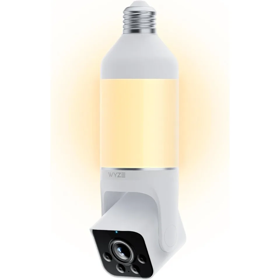 Smart 2K HD Bulb Security Camera with Night Vision