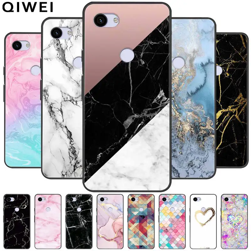 Black Marble Soft TPU Silicone Phone Case with Bumper Protection