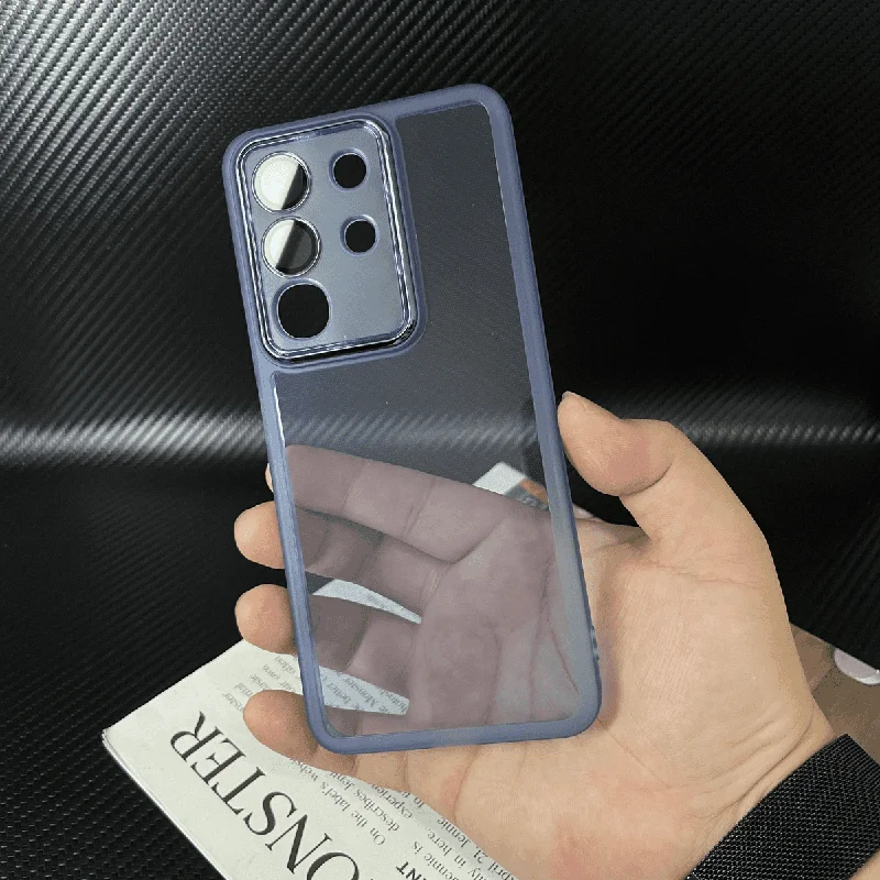 Luxury Soft Bumper Clear Back Phone Case with Transparent Design