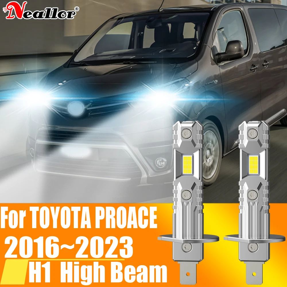 H1 Led Light Canbus Bulb Car Headlight High Power Auto Fog Diode Moto Driving Running Lamp 12V 55W Per Toyota Proace 2016 ~ 2023