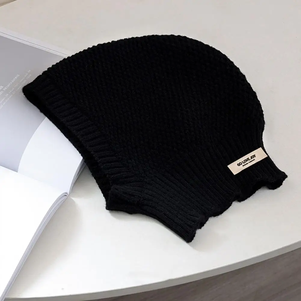 Gorro bufanda hermosa textura delicada talla única bufandas cálidas sombrero al aire libre para exteriores