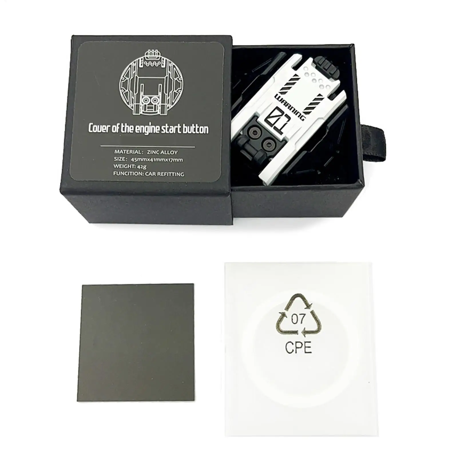 원클릭 푸시 스타트 버튼 커버 메탈 메카 자동차 엔진 스타트/스톱 버튼 보호 커버 자동차 부품 인테리어 장식