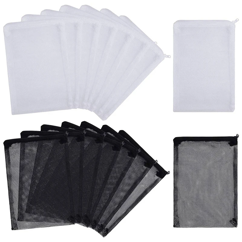 

80 PCS Aquarium Mesh Media Filter Bags, Nylon Media Filter Mesh Bags With Zipper (For Particulate Carbon), Bio Balls