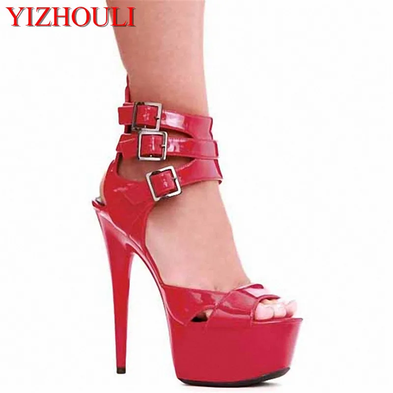 

Fashion 15cm Stilettos, Bridesmaid Party Shoes, Sexy Buckles, Model dance shoes