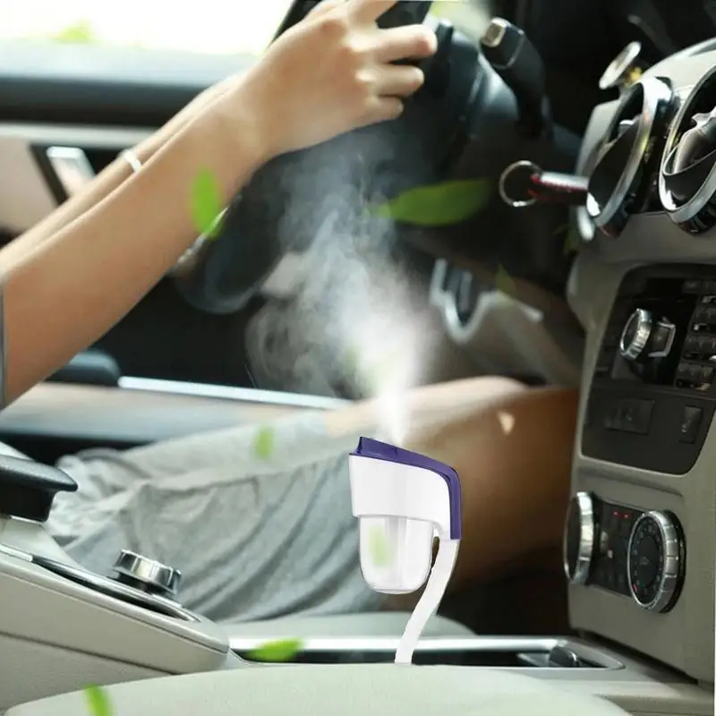 Car Air Humidifier Small Automotive Air Freshener Diffuser Vehicle Fragrance Oil USB Scent Mist Purifier Aromatherapy