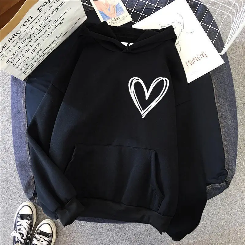 2023 Women's Sweatshirts Autumn Cotton Hoodies Luxury Designer Streetwear Cloth for Female Long Sleeve Loose Top Sudadera Mujer