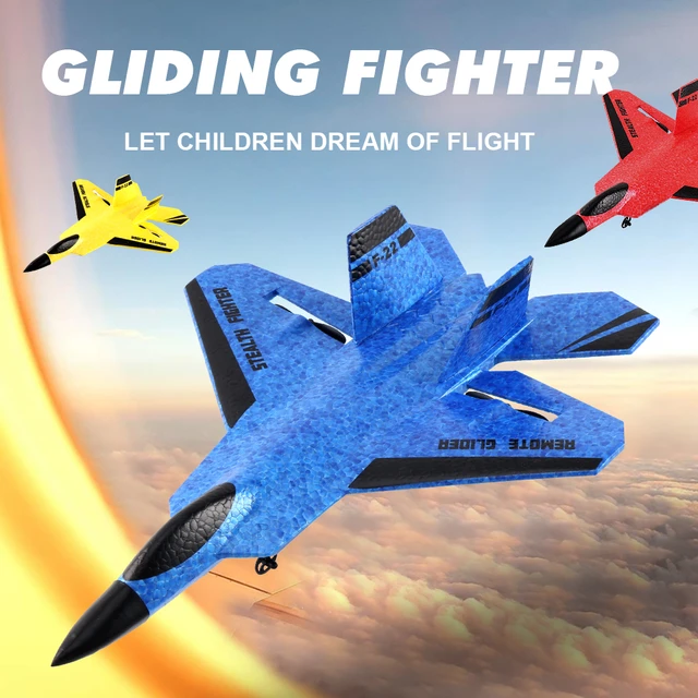 Aviões de controle remoto Brinquedos para crianças, avião RC, camuflagem,  planador cinza, 2.4G, SU-35 EPP, aeronaves de espuma, SU-57, F22 -  AliExpress
