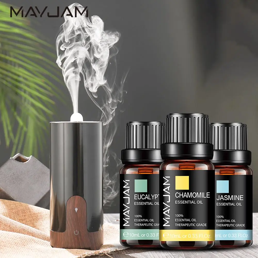 10ML Essential Oils 15 Kinds of Scent Pure Home Aromatherapy Diffuser Oils  ROSE JASMINE LEMON BERGAMOT CHAMOMILE EUCALYPTUS - AliExpress