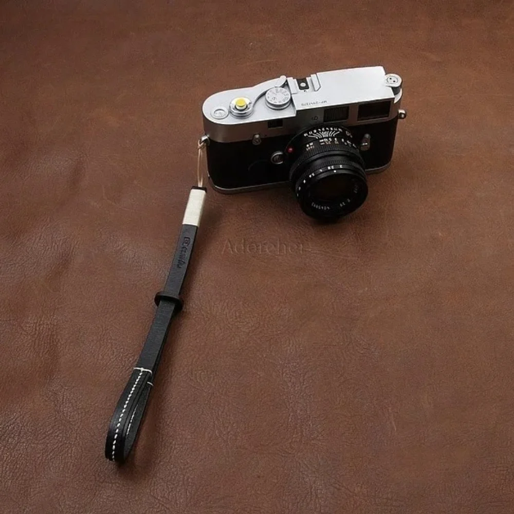 가죽 소가죽 카메라 손목 스트랩 빈티지 문학풍 디지털 랜야드 핸드 로프 (마이크로 SLR DSLR 카메라용)