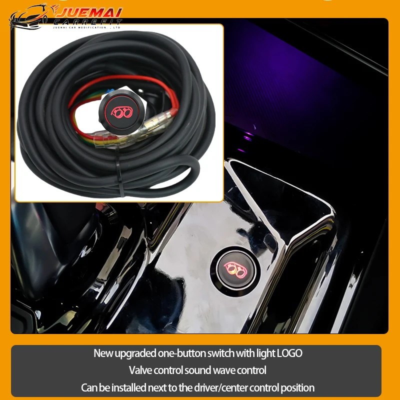 2pcs Variable Electric Adapter Motor Exhaust Control Valve One-Key Button Remote Dual Kit Switch Systems For Car exhaust control valve,exhaust pipe valve kit,exhaust pipe valve