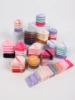 5-10-20-30-50-100 random cotton powder puff bags. Random colors and shapes. Made of ultra-soft velvet, specially designed for sh 1