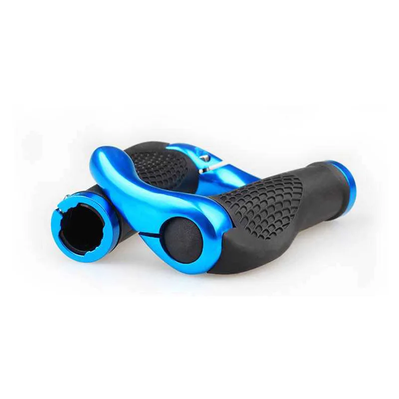 Description Picture 6 of item1 Pair Bicycle Handlebar Grip Ergonomic Anti Skid Lock on Handle Cover Aluminum Alloy Rubber Grips MTB Bike Accessories