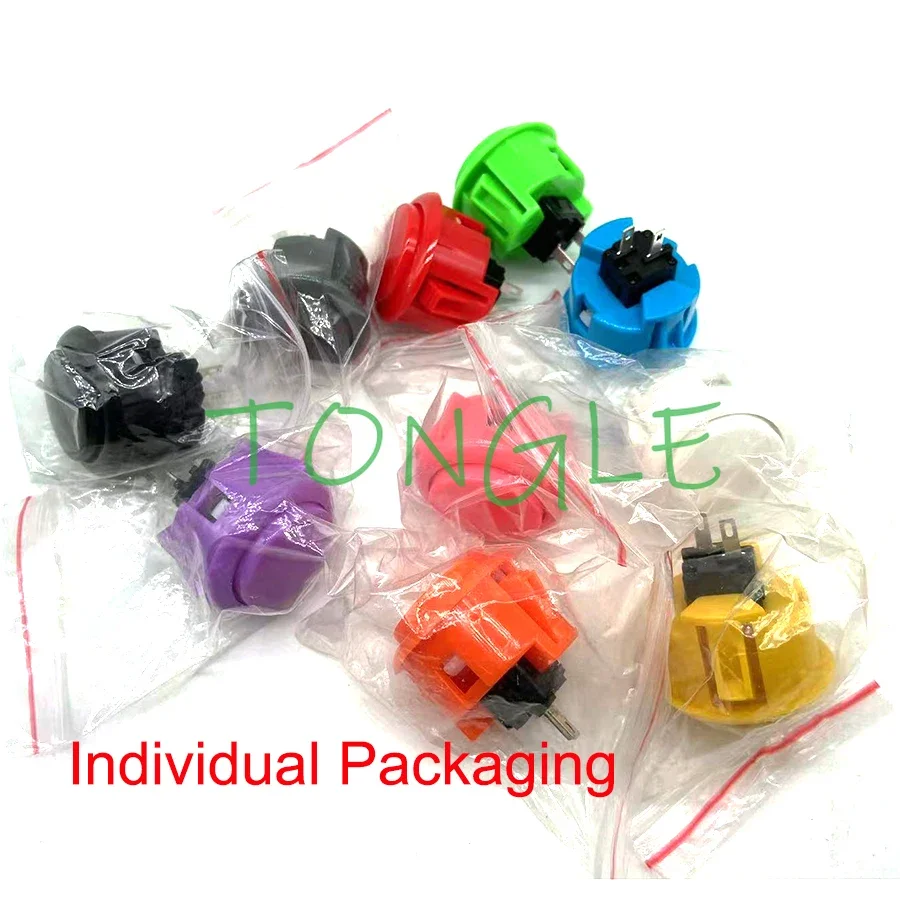 

100PCs High Quality Copy SANWA OBSF-30 Round Push Button 30mm Arcade Switch for DIY Joystick Set PC PS/3 XBOX Pandora Game Parts
