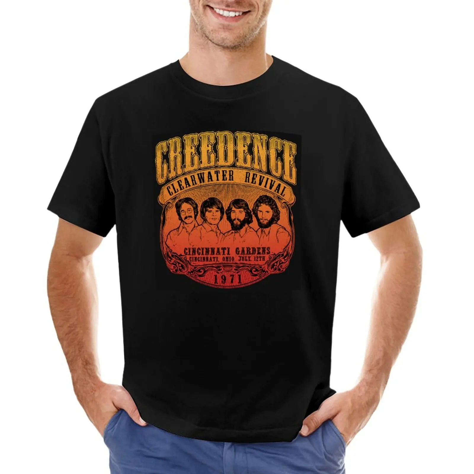 

best selling New Creedence Clearwater Revival T-Shirt black t shirts funny t shirts anime fruit of the loom mens t shirts