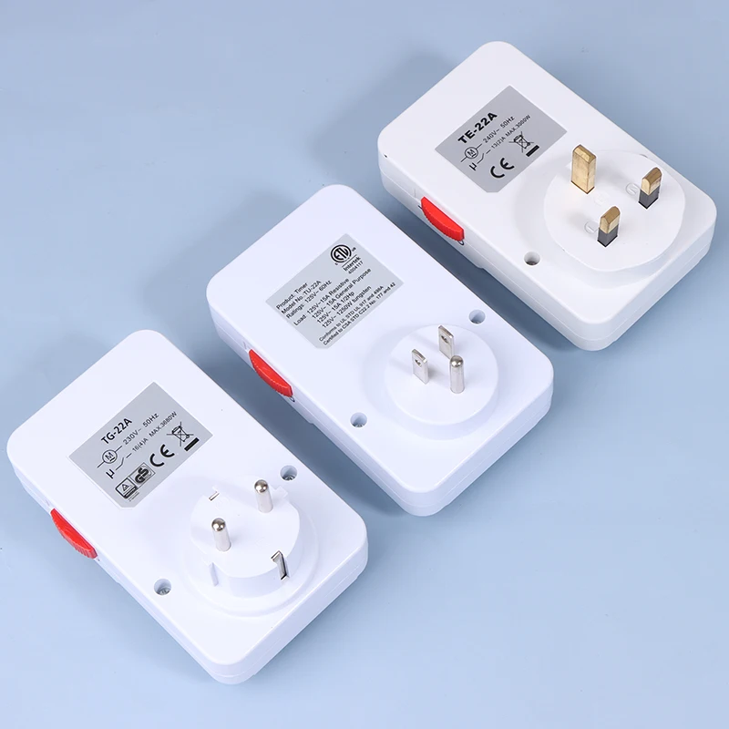 24 Hour Cyclic Timer Switch Kitchen Timer Outlet Universal Timing Socket Mechanical Timer 220VAC UK EU US Plug Timing Socket 4
