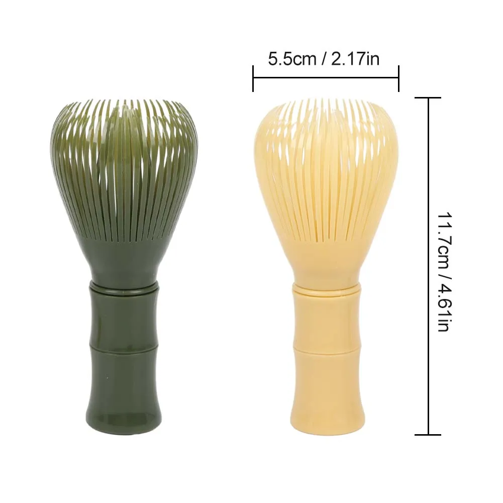 1pc Resin Matcha Whisk Chasen Brush With Holder For Matcha Green Tea Powder