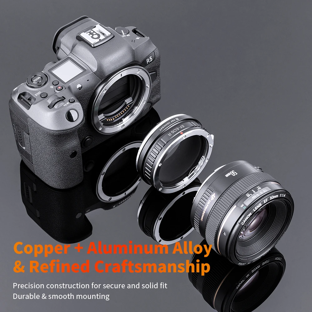 K&F Concept EF-EOS R カメラレンズマウントアダプターリング
