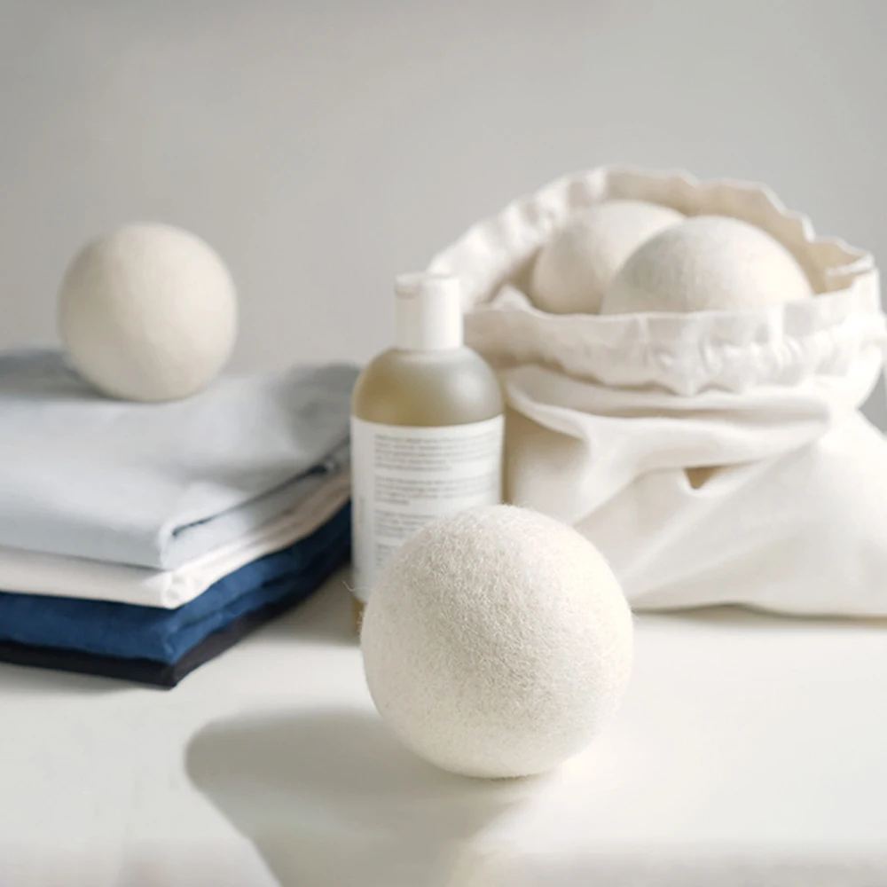 Bolas de secador de lana reutilizables, suavizante de tela Natural  reutilizable para lavandería, Bola Especial para