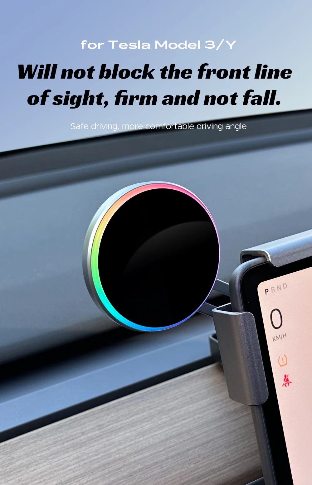 For Tesla Model Y Juniper 2025 Launch /3/S/X Aluminum Car Phone Holder Metal Scr
