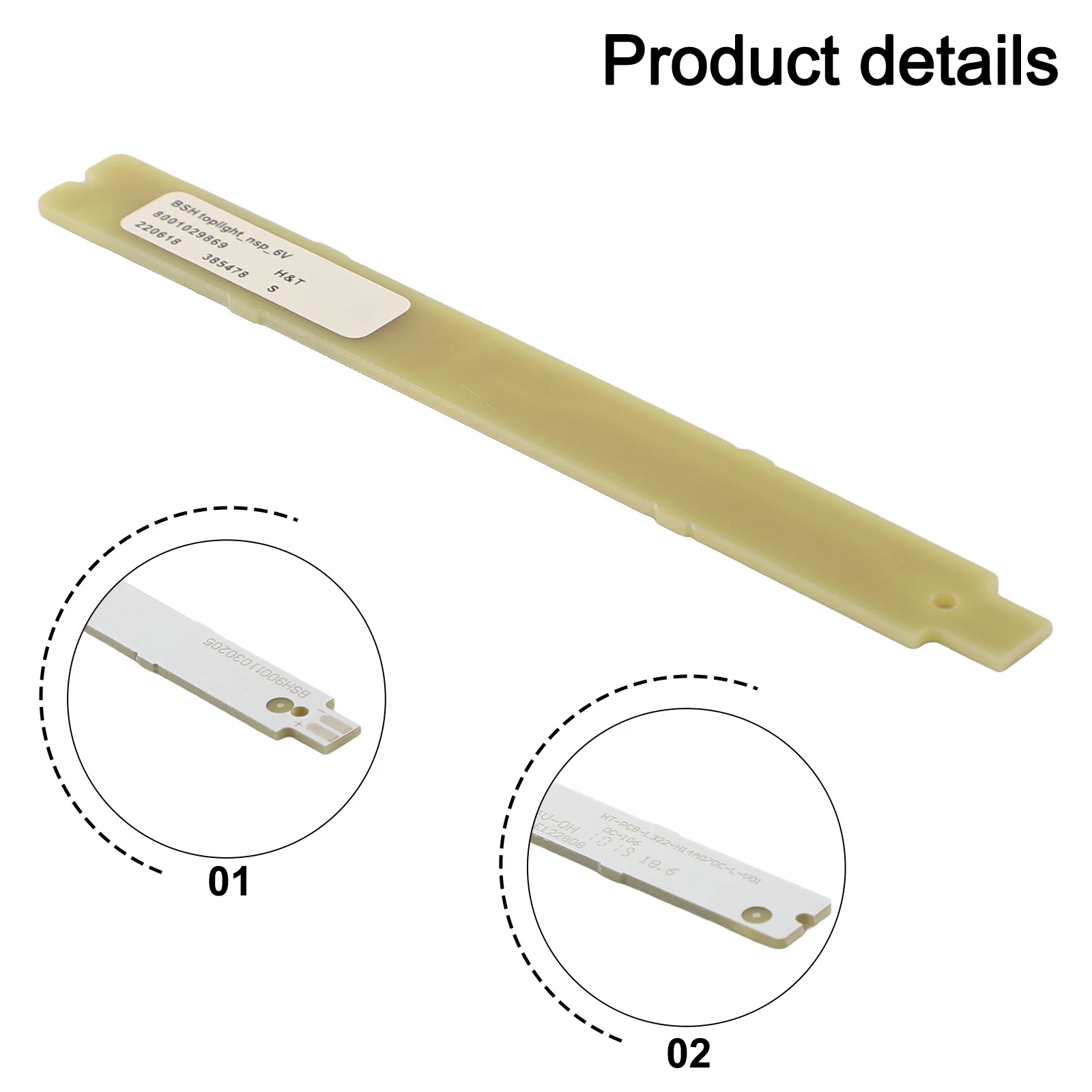 1 Pc Light Bar Refrigerator For Siemens BSH 9001030205 9001069888 3/6V Refrigerator Light Major Appliances Refrigerators Part