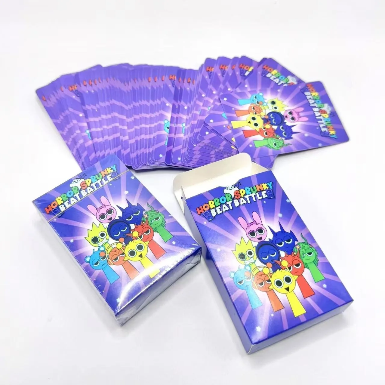 54pcs Incredibox Sprunki Double Sided Printing Card Cartoon Lomo Cards HD Photocard Kids Gift Collection Cards kpop photo cards,photo cards,comics photo cards,manga photo cards