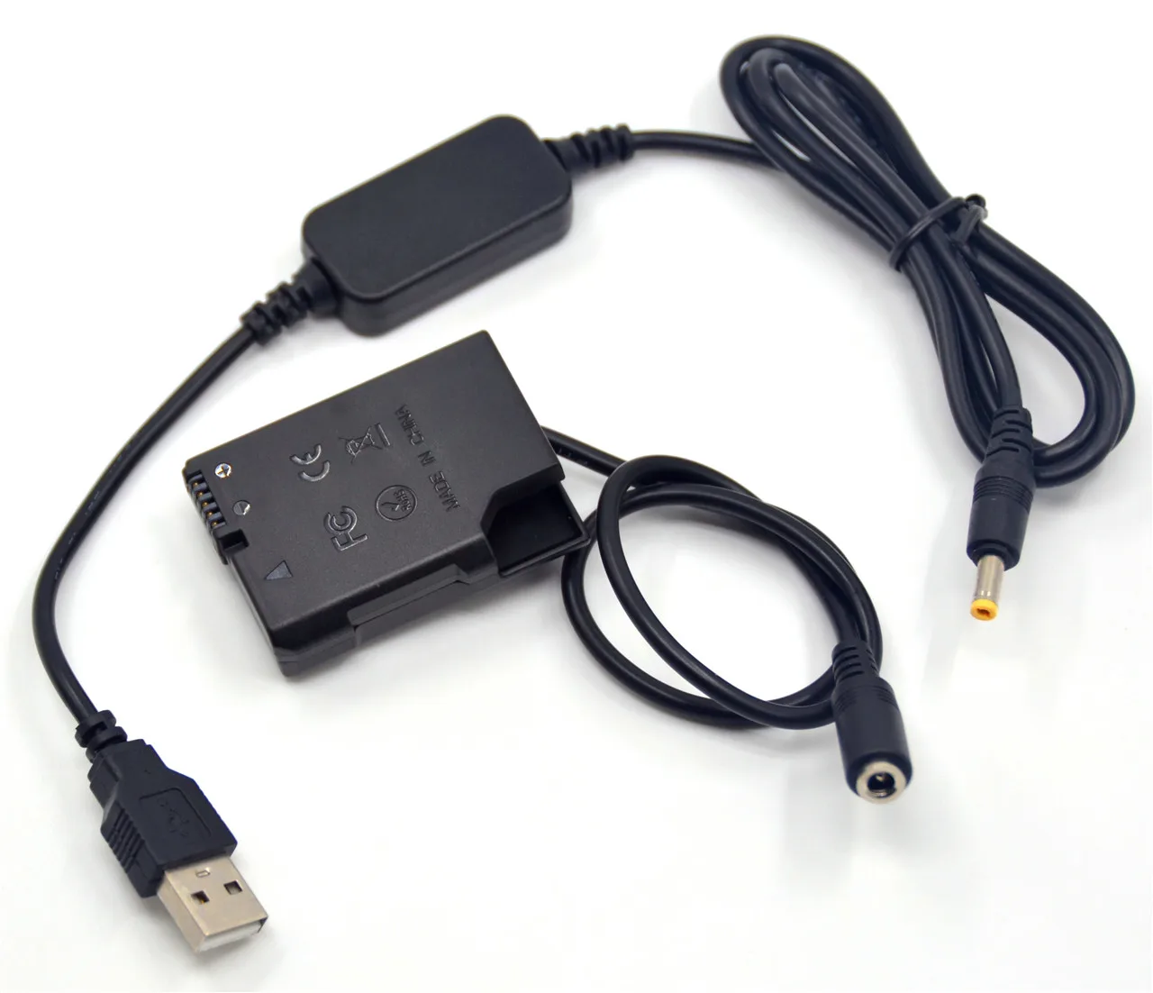 USB Power Bank Adapter Cable EH 5A + EP 5A EN EL14 Dummy Battery for Nikon P7800 P7100 D5500