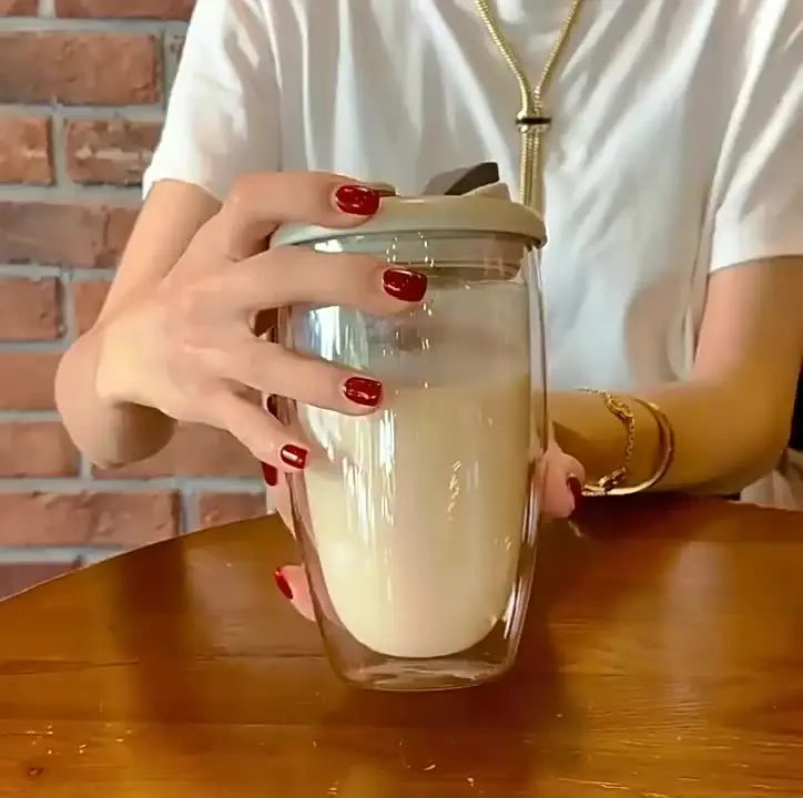 Tasse à café en verre double paroi personnalisée fournie par l'usine avec fond en montagne - Chine La verrerie et tasse de thé prix