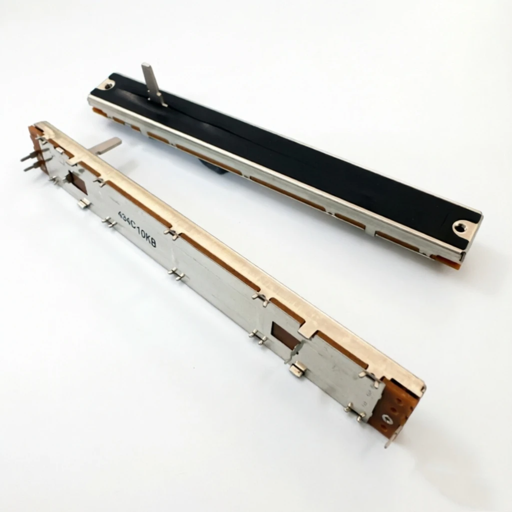 1PCS ALPS 128MM 슬라이딩 전위차계 푸셔 모노 B10K 10KB DJ 속..