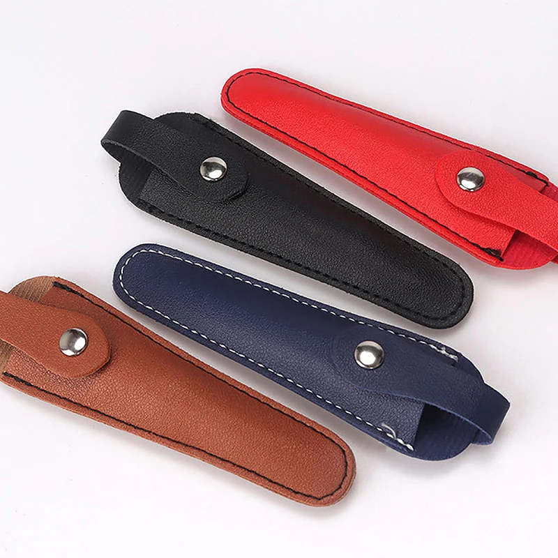 Description Picture 4 of item1Pcs Professional Leather Case Barber Packet Scissor Bag Cover Shears Holster Hairdressing Cowhide Hair Scissors Storage Holder