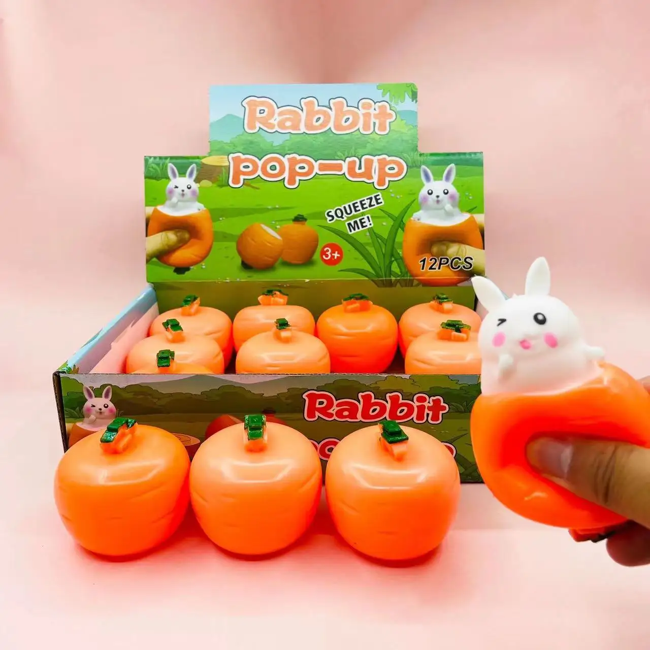 Funny Pop-Up Slow Rebound Squishy Cheese Mouse Cup Hand Antistress Reliever Squirrel Cup Toys for Children Adults 3