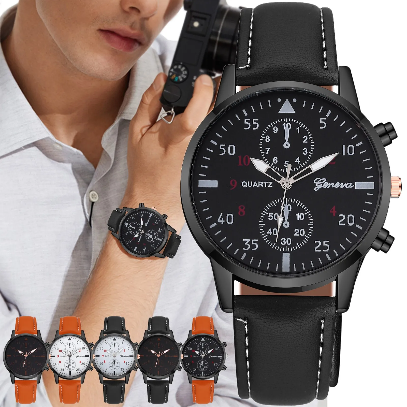 

Men Watches Quartz Analog Waterproof Luminous Date Wrist Watch Silicone Strap Luxury Casual Watch for Men zegarek męski