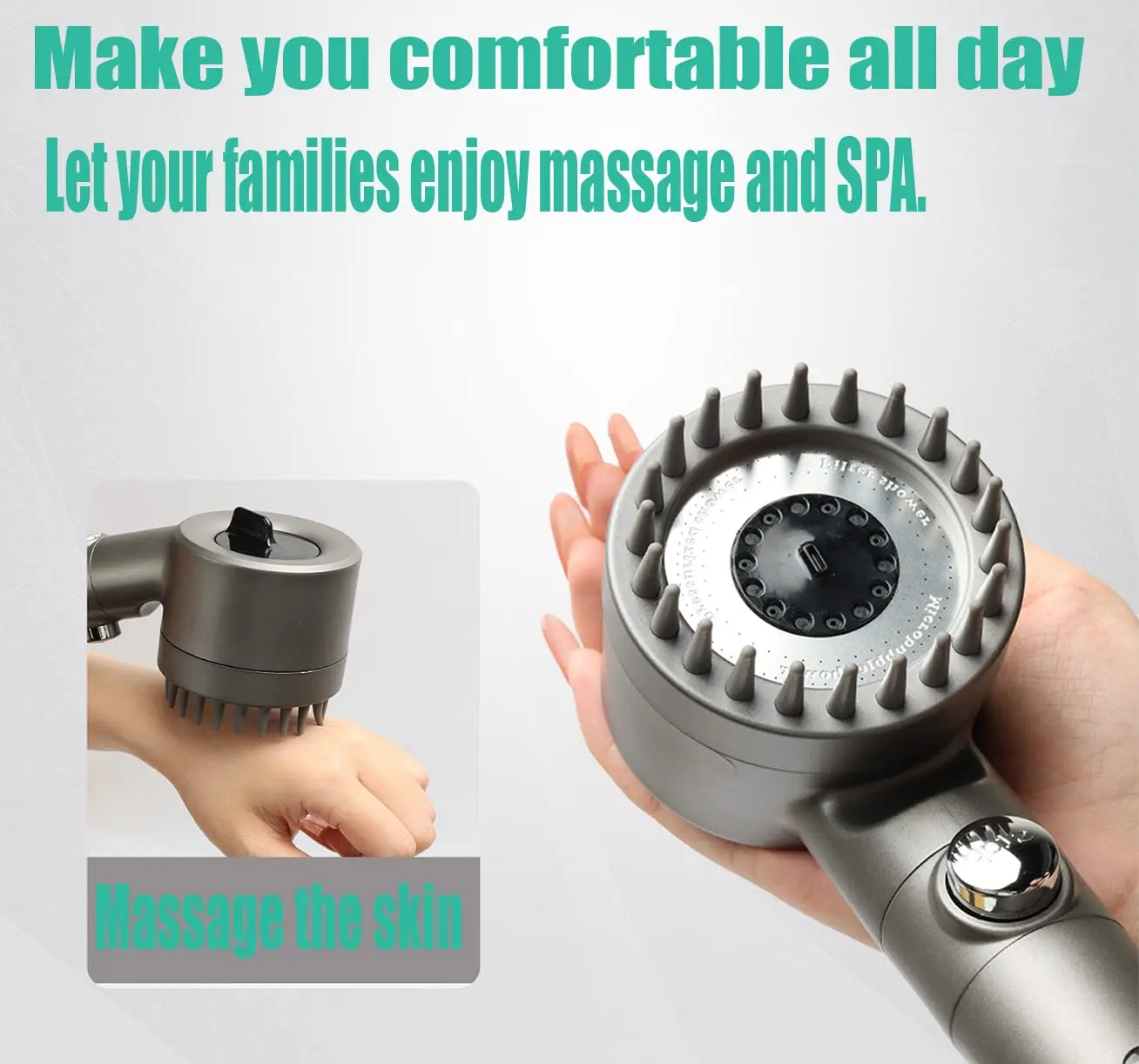 3 Modes Shower Head with Cartridge Rainfall High Pressure Adjustable Boost Filter Holder for Bathroom Accessories Sets shower head shower set