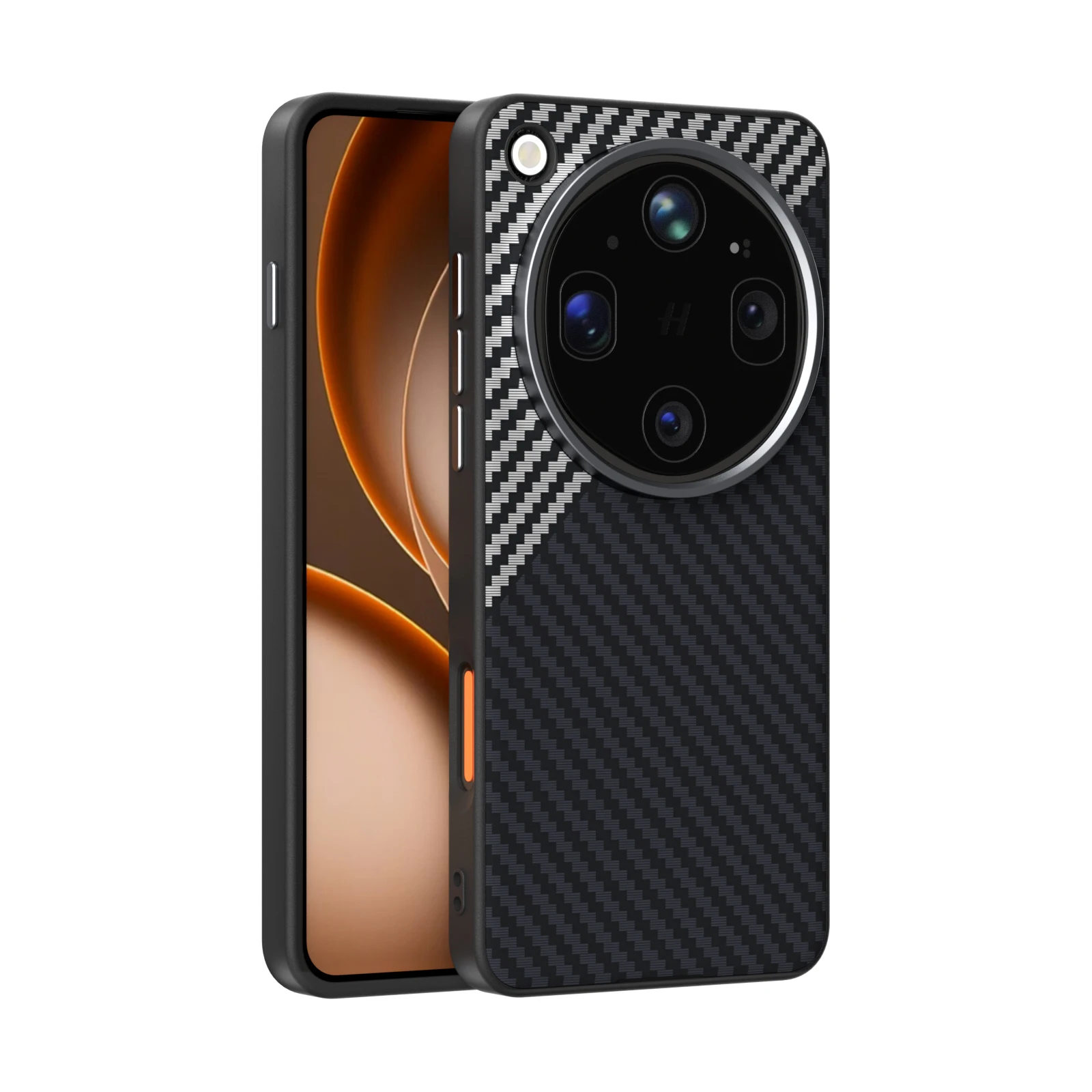 Premium Magnetic Lens Large Hole Anti-Fall Phone Cover with Wireless Charging Capability