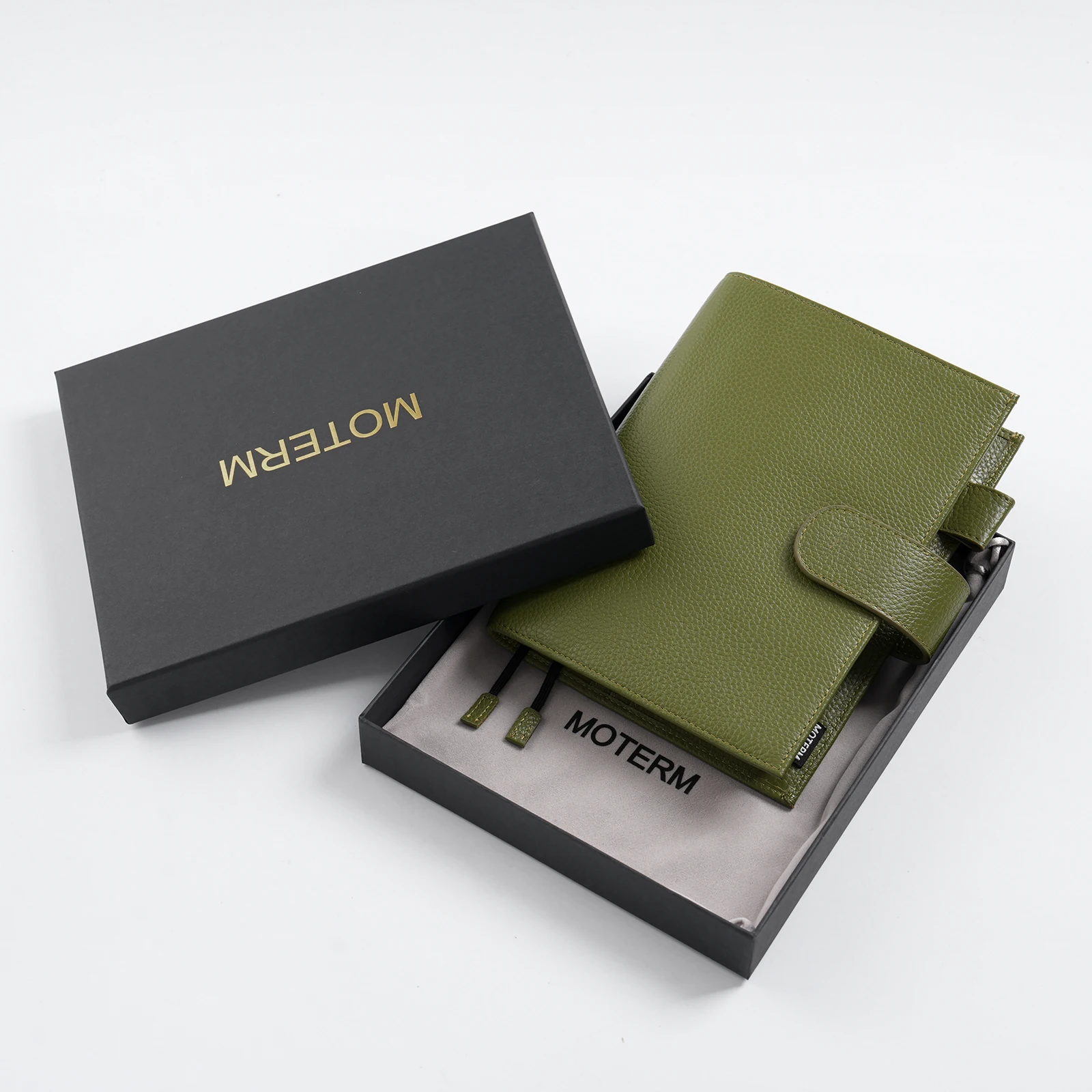 Moterm 오리지널 시리즈 B6 Plus 커버 B6 Stalogy Notebook 페블 그레인 소 가죽 플래너 주최자 의제 저널