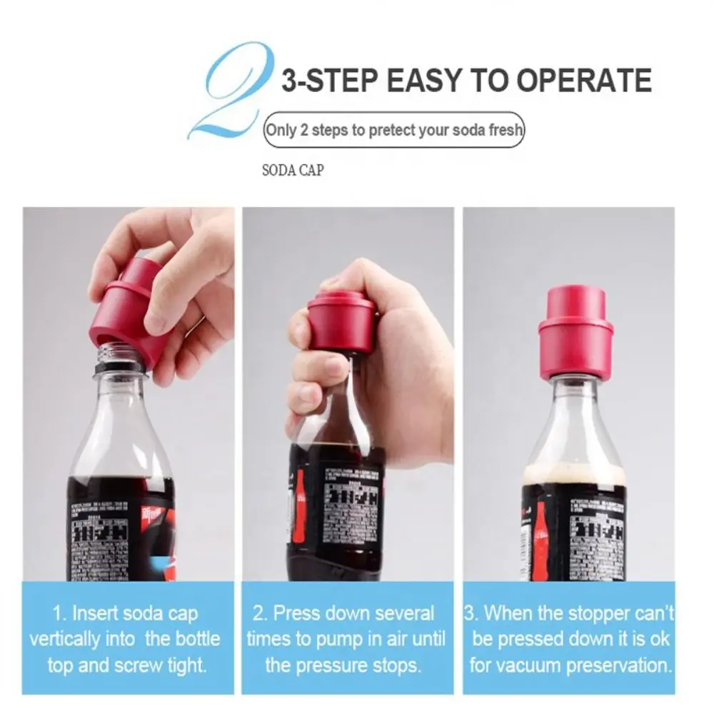 Reusable Soda Bottle Caps Air Tight Drink Sealer