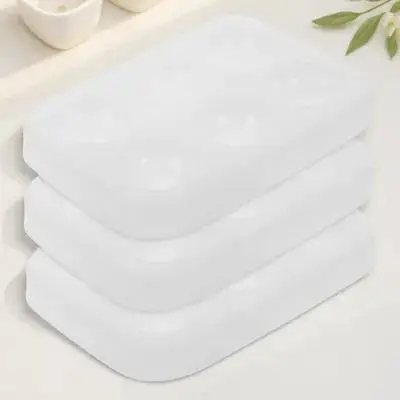 3Pcs 실리콘 수채화 물감 팔레트 트레이 구아슈 아크릴 유화 안료 보관 팔레트 용 색상 혼합