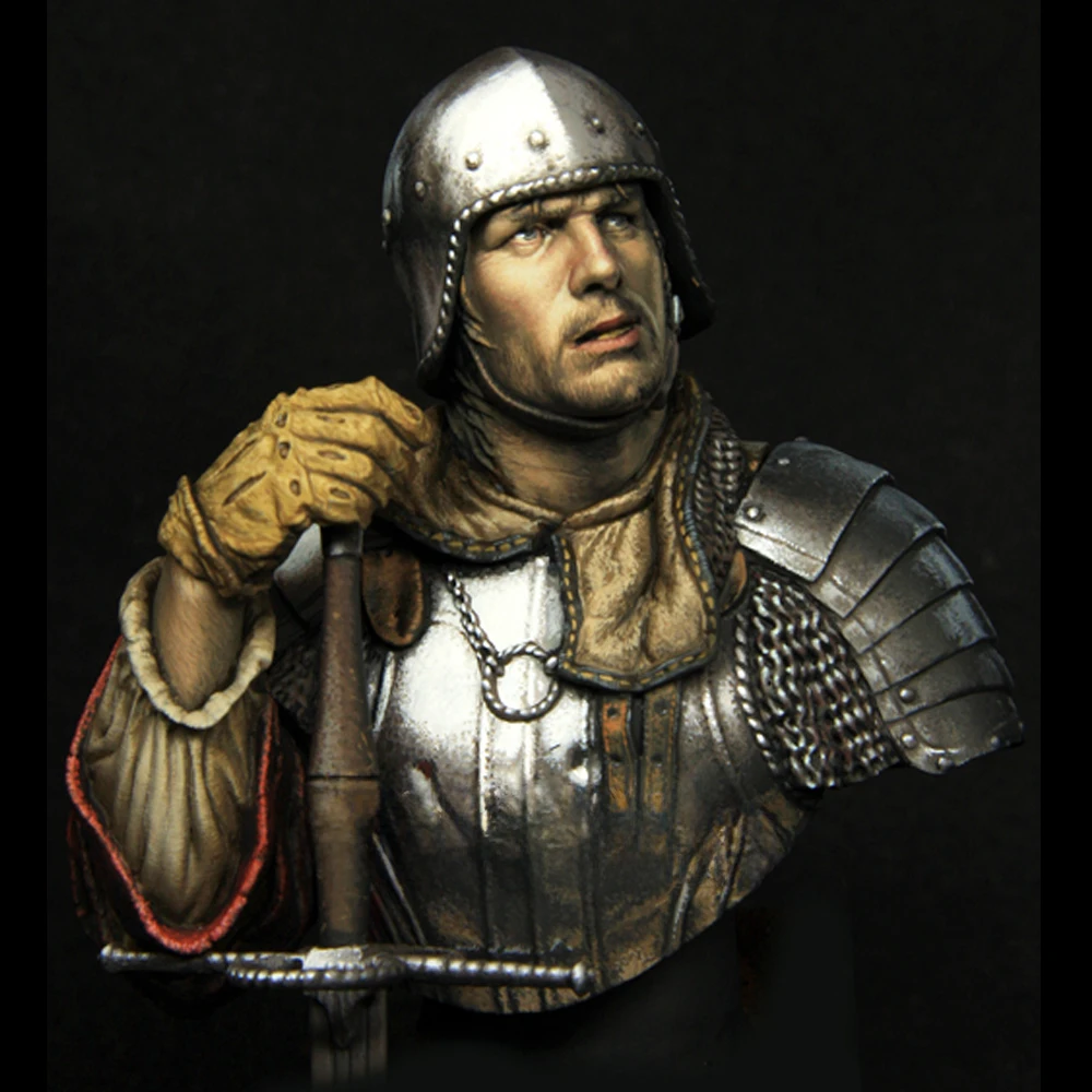 1/10 Landsknecht 16. Jahrhundert, Resin-Modellfigur, Büste, GK, historisches Thema, unmontierter und unbemalter Bausatz